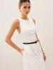 Cotton & Linen Button-Front Sleeveless Dress Without Belt sold by COMMENSE