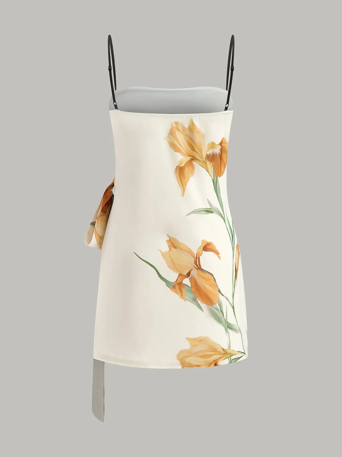Floral Print Side Tie Cami Dress sold by COMMENSE product image thumbnail 3