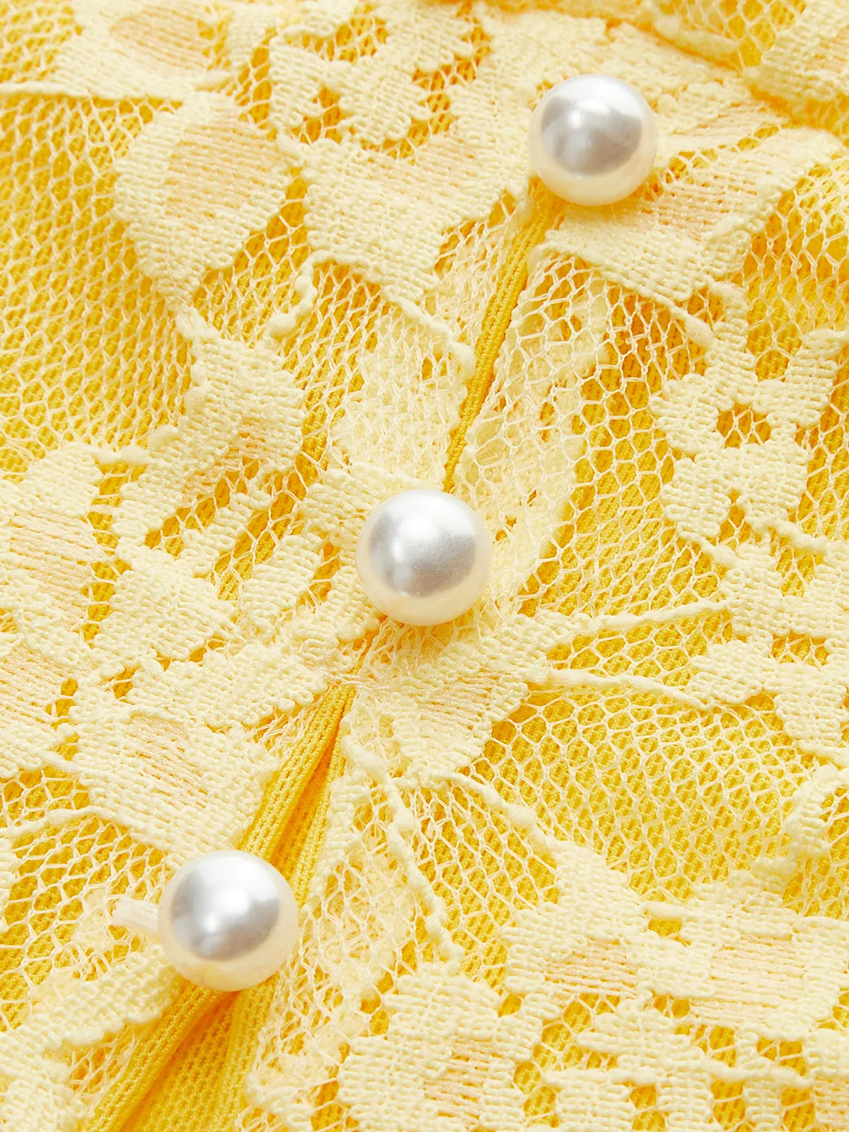 Halter Neck Floral Lace Dress sold by COMMENSE product image thumbnail 3