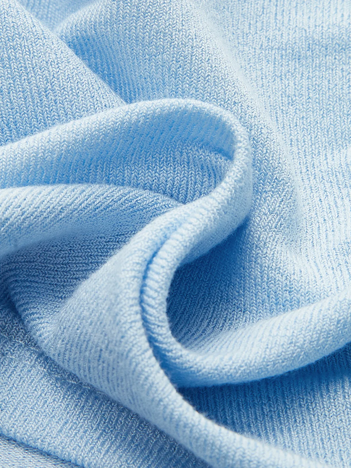 Semi-Sheer Mesh Panel Wrap Top sold by COMMENSE product image thumbnail 3