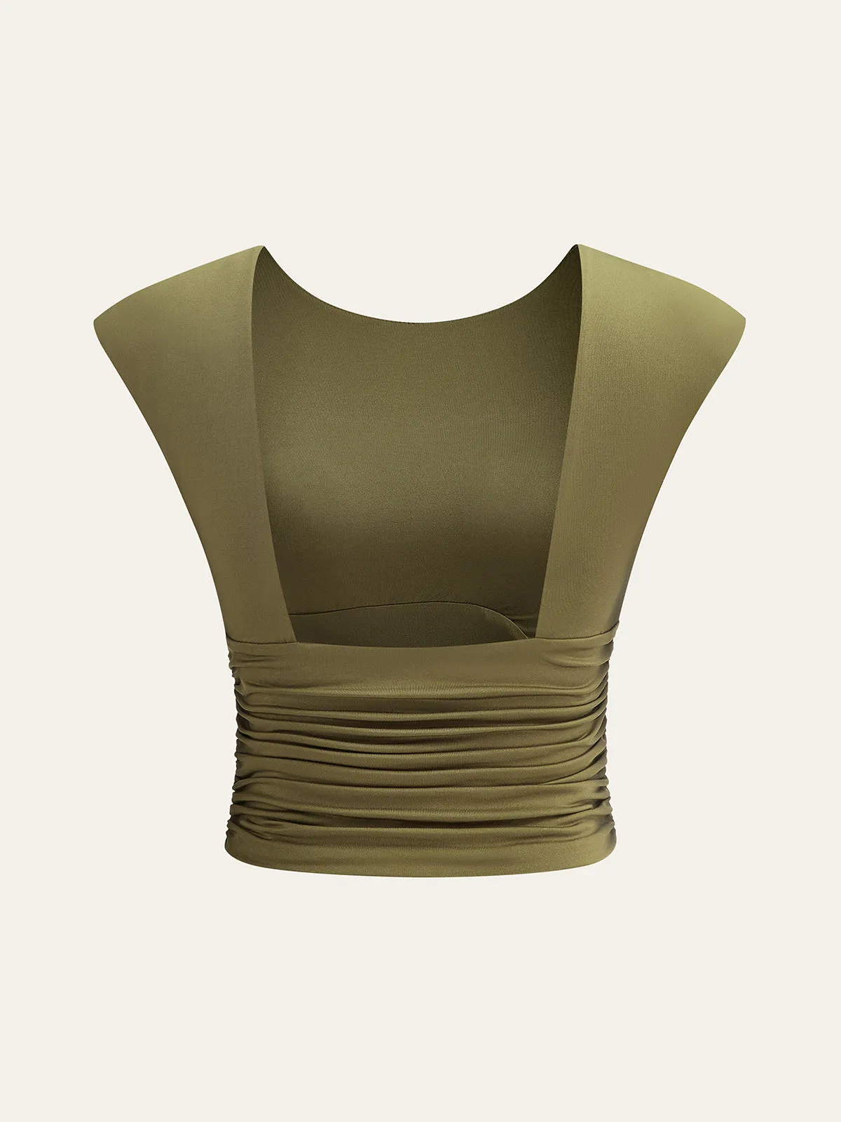 Ruched T-Shirt sold by COMMENSE product image thumbnail 2