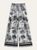 Printed Pants Set With Striped Trim sold by COMMENSE