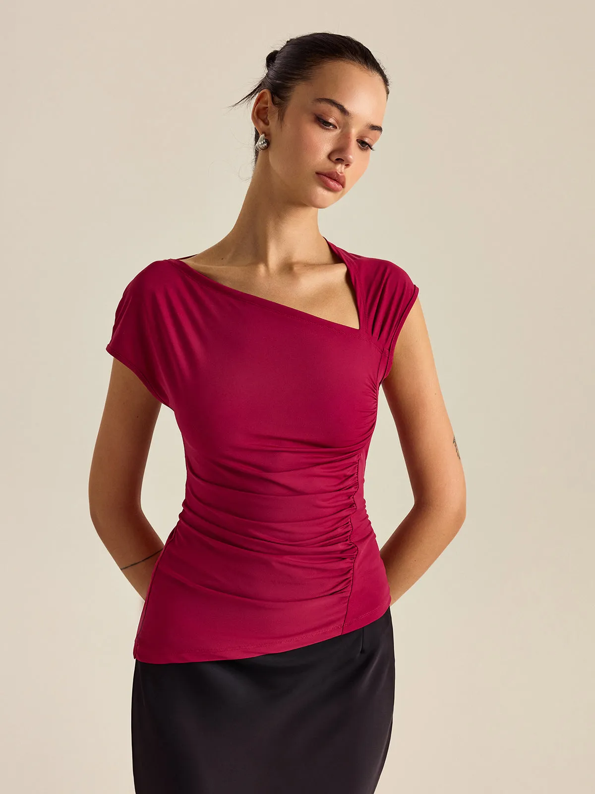 Asymmetrical Design Top sold by COMMENSE product image thumbnail 4