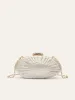 Pearl Texture Clutch With Gold Chain sold by COMMENSE