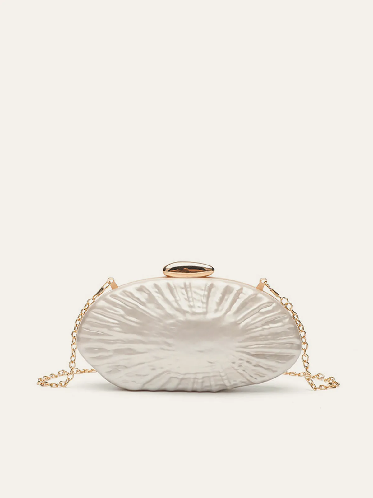 Pearl Texture Clutch With Gold Chain sold by COMMENSE product image thumbnail 2