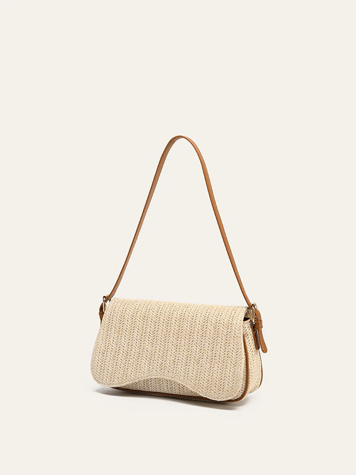 Straw Woven Shoulder Bag sold by COMMENSE product image thumbnail 3