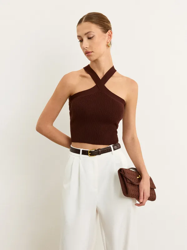 Knit Halter Top sold by COMMENSE