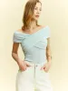 Off-Shoulder Crisscross Top sold by COMMENSE