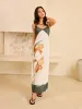 Floral Print Maxi Slip Dress sold by COMMENSE