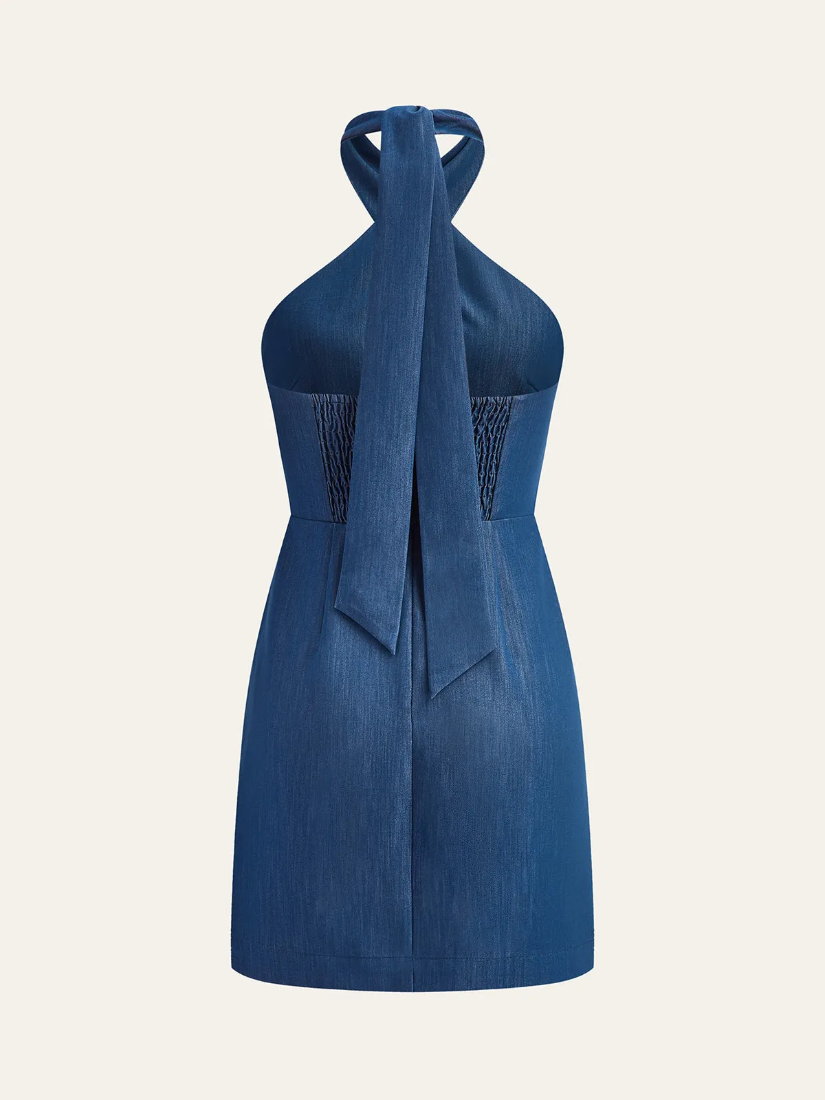 Halter Neck Mini Dress sold by COMMENSE product image thumbnail 3