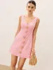Sleeveless Mini Dress with Starfish Button sold by COMMENSE