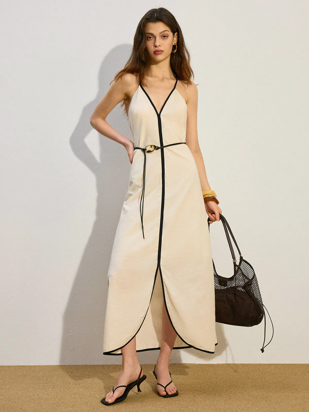 Linen & Cotton Maxi Dress sold by COMMENSE