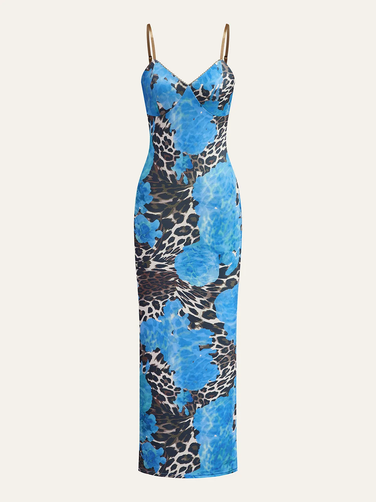 Leopard Print Maxi Dress sold by COMMENSE
