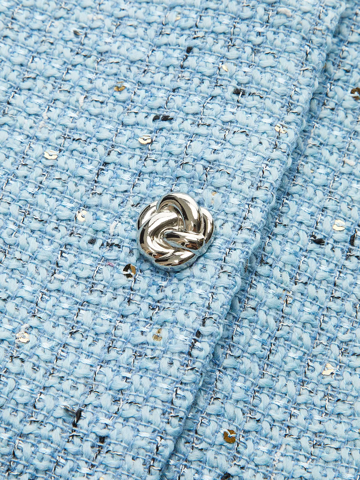 Tweed Sleeveless Belted Vest sold by COMMENSE product image thumbnail 2