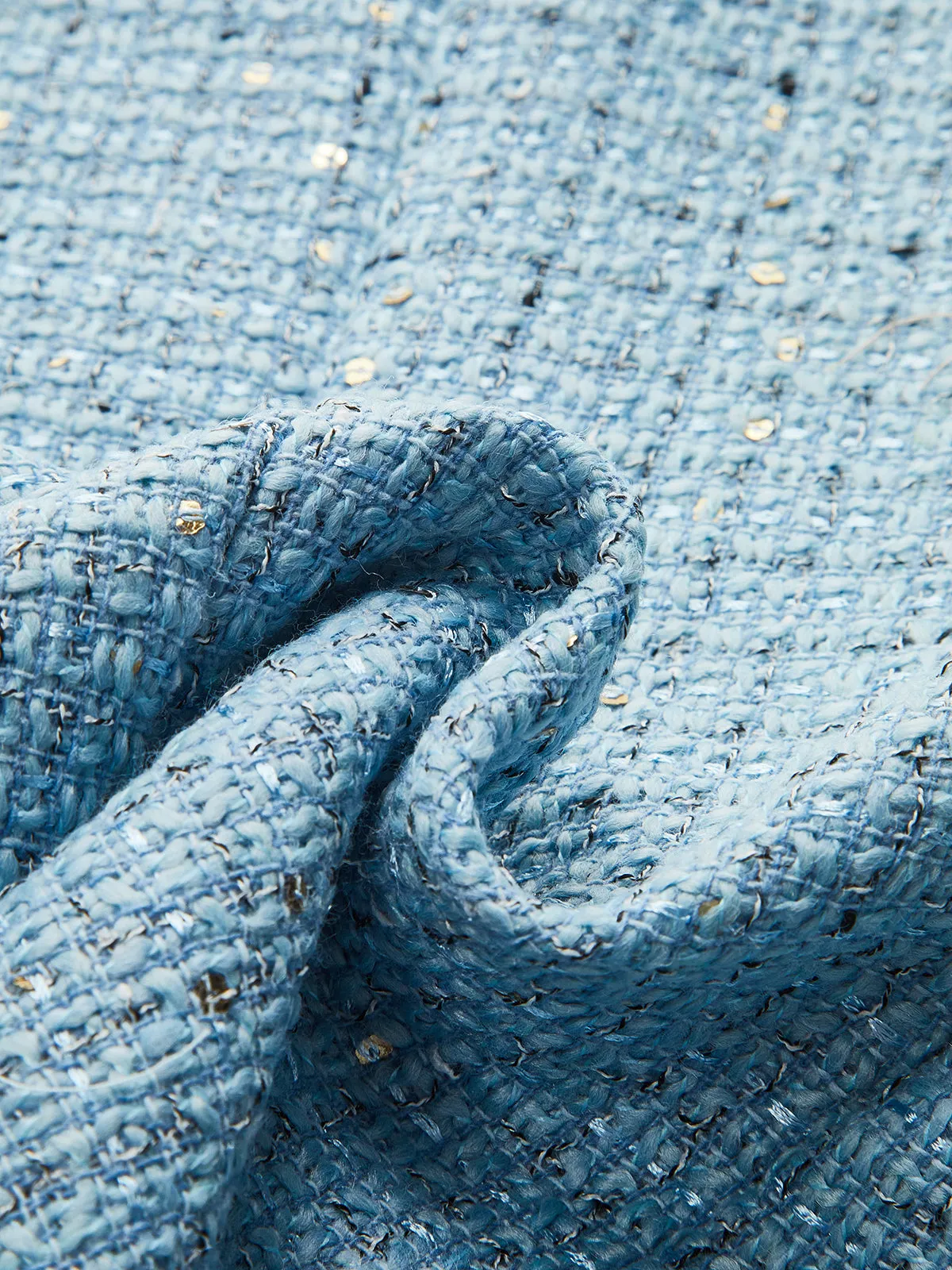 Tweed Sleeveless Belted Vest sold by COMMENSE product image thumbnail 4