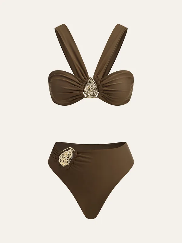 Metal Decor Bikini Set sold by COMMENSE