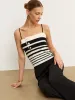 Striped Knit Tank Top sold by COMMENSE