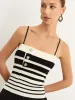 Striped Knit Tank Top sold by COMMENSE