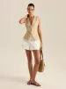 Sleeveless V-Neck Vest sold by COMMENSE