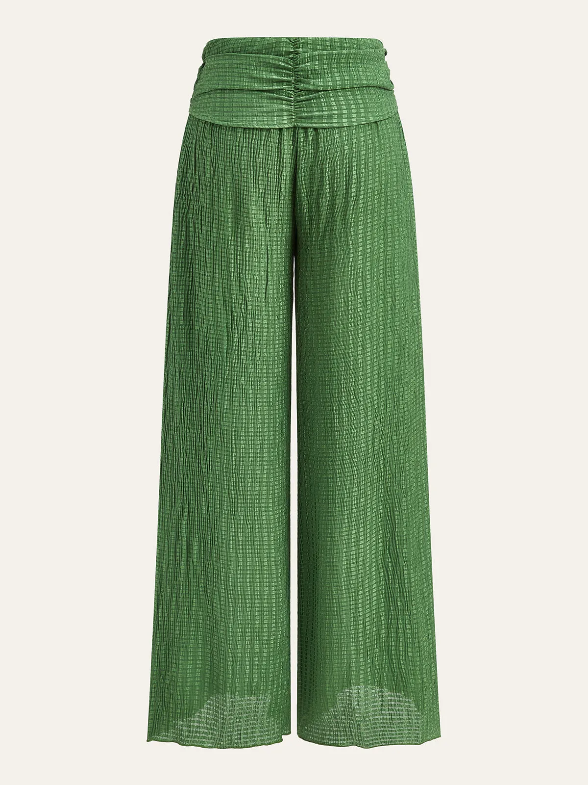 Wide-Leg Pants with Textured Pattern sold by COMMENSE product image thumbnail 2