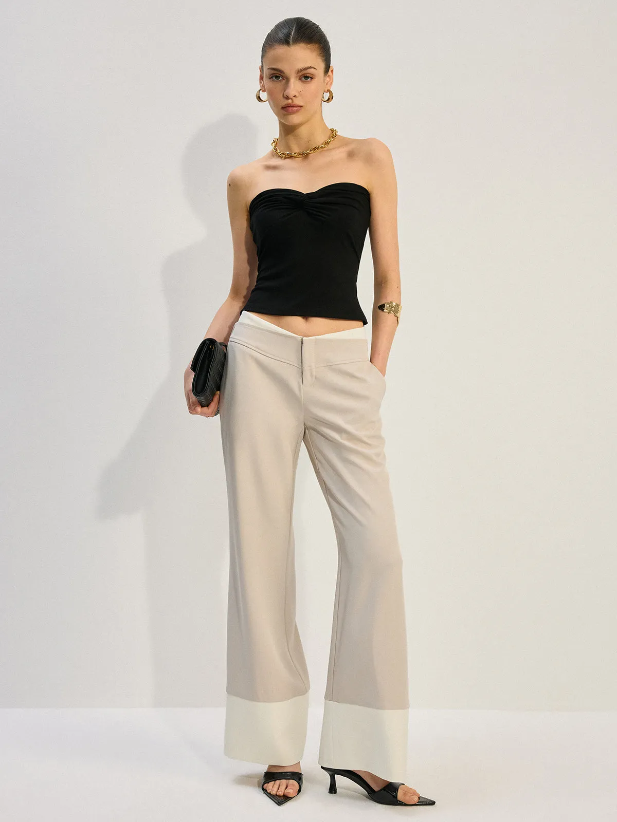 Twist-Front Strapless Top sold by COMMENSE product image thumbnail 2