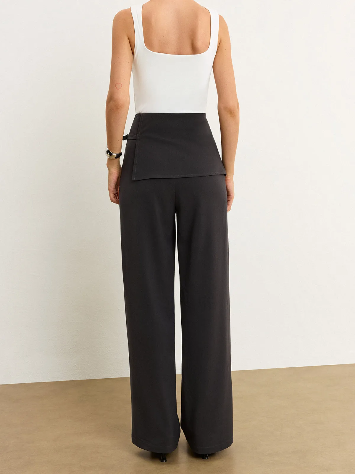 Asymmetric Waist Pants sold by COMMENSE product image thumbnail 3