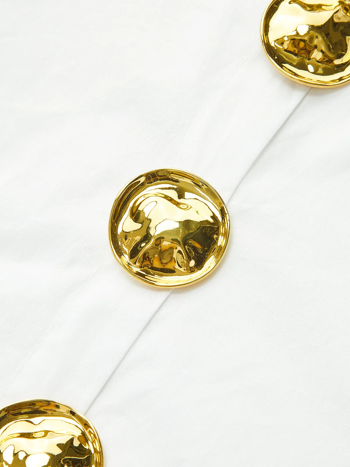 Long-Sleeved Shirt with Gold Buttons sold by COMMENSE product image thumbnail 3