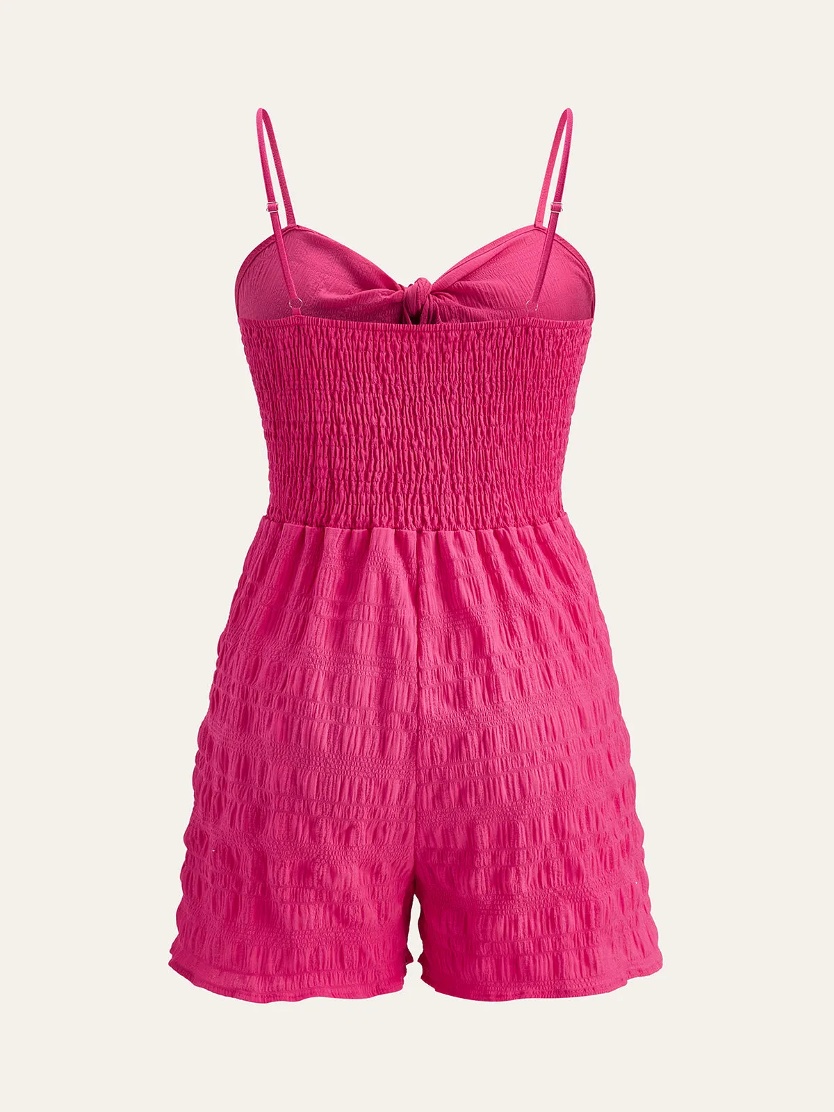 Bow-Front Cami Romper sold by COMMENSE product image thumbnail 2