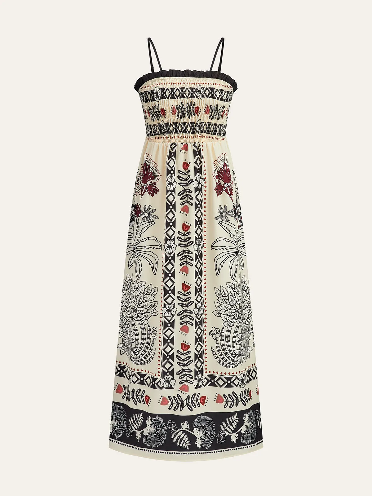 Ethnic-Style Printed Maxi Dress sold by COMMENSE