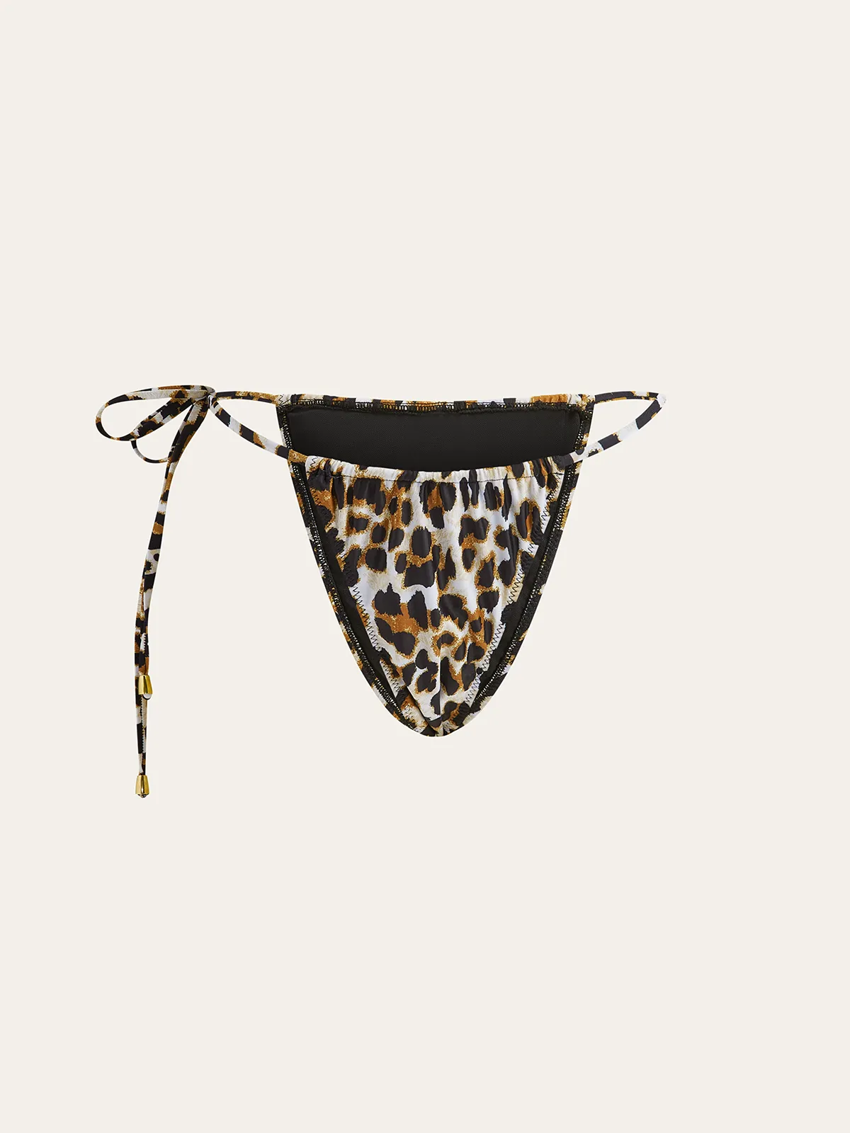 Leopard Print Tie-Back Bikini Bottoms sold by COMMENSE