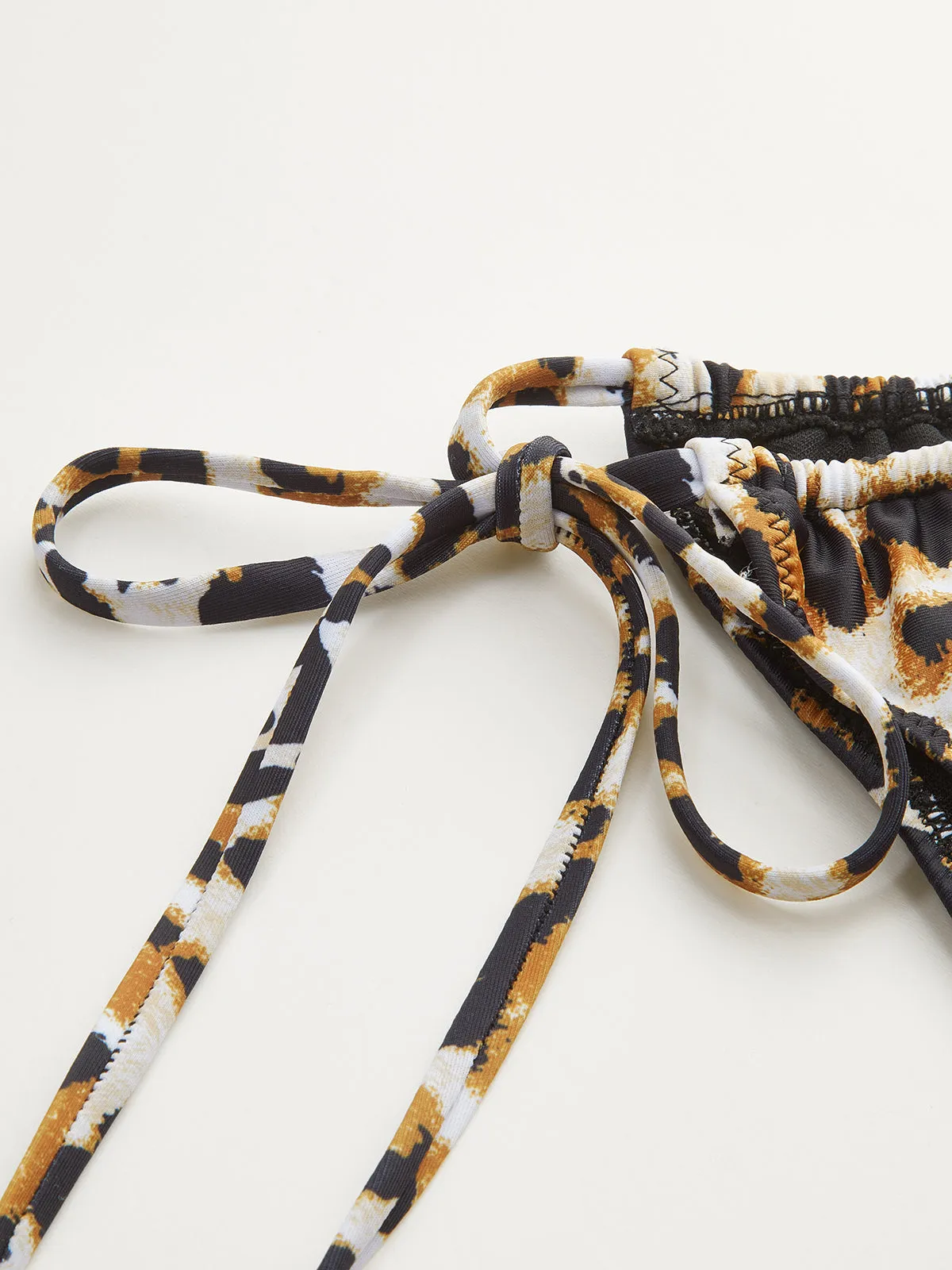 Leopard Print Tie-Back Bikini Bottoms sold by COMMENSE product image thumbnail 5