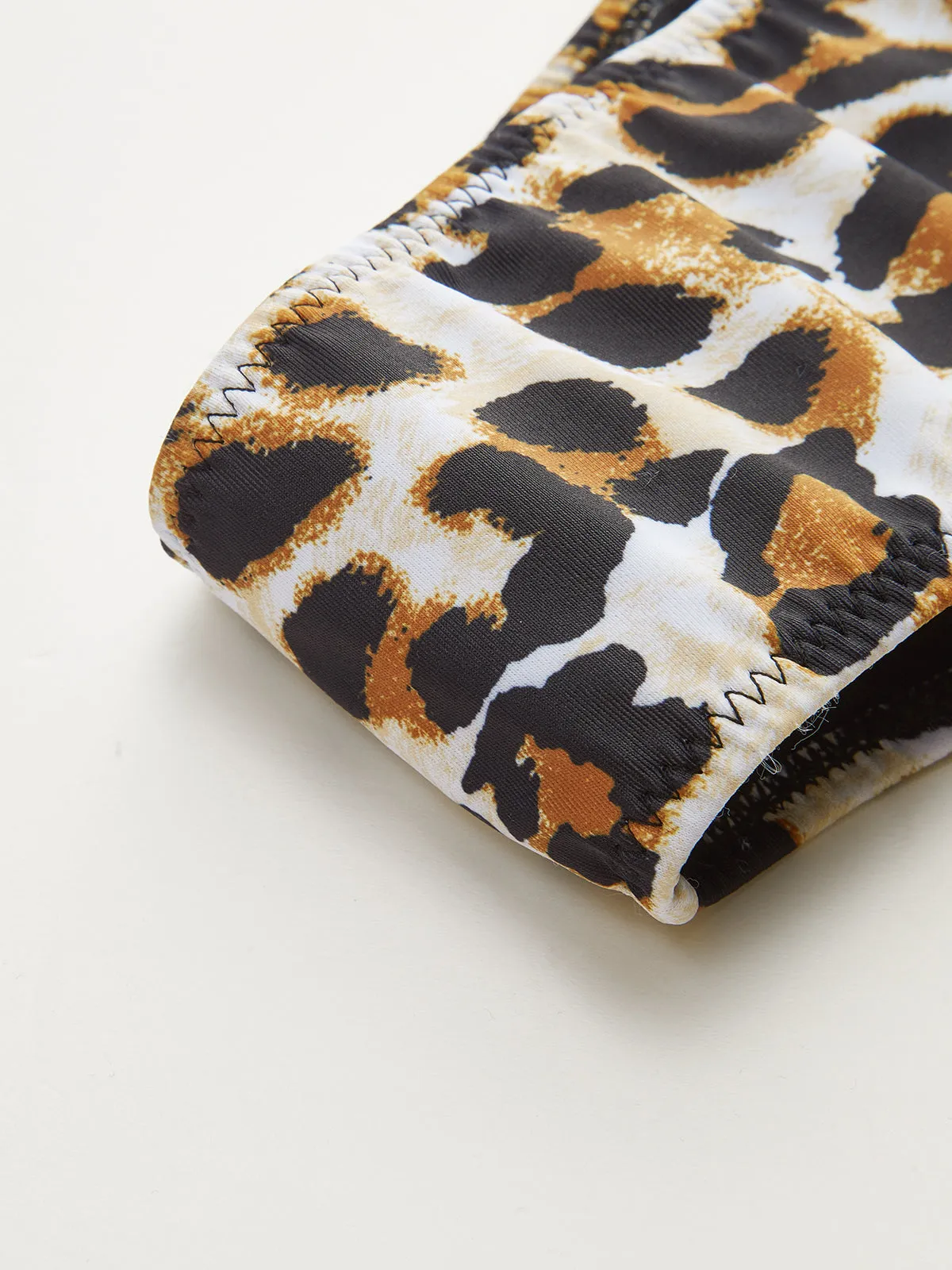 Leopard Print Tie-Back Bikini Bottoms sold by COMMENSE product image thumbnail 4