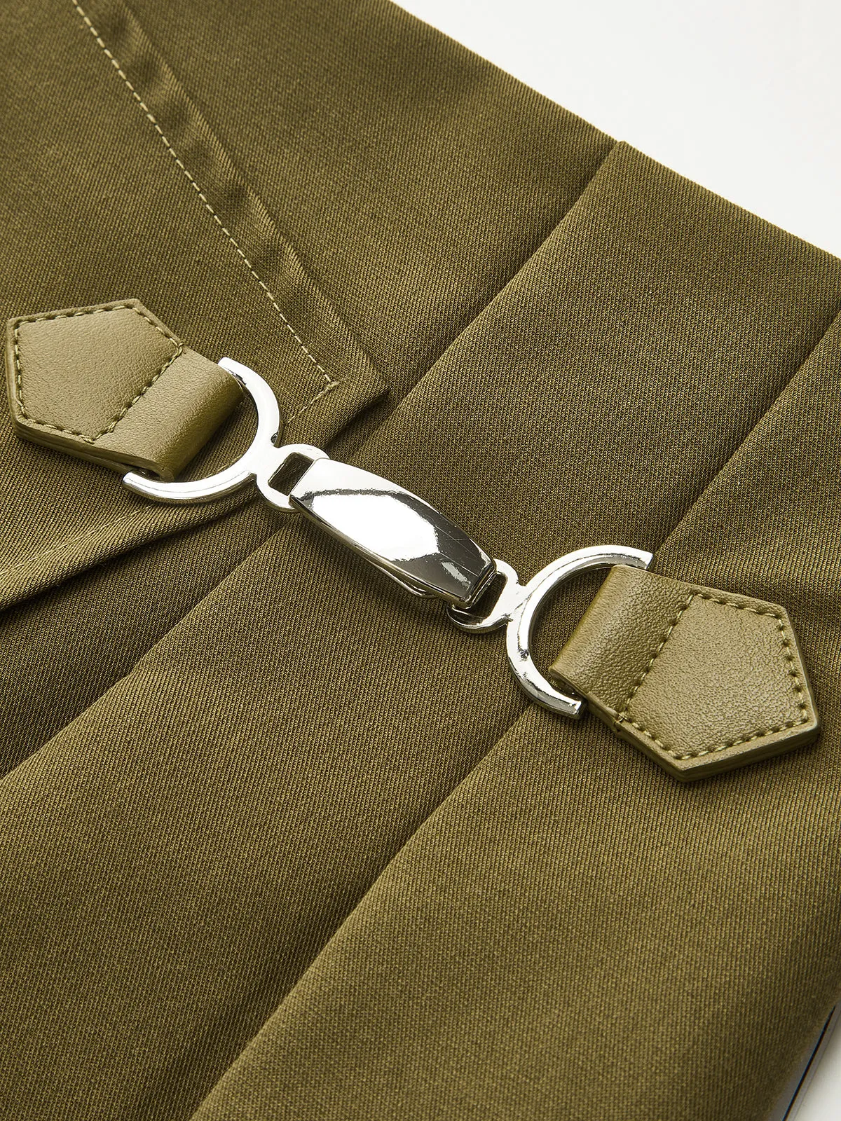 Pocketed Wrap Pleated Skirt sold by COMMENSE product image thumbnail 3