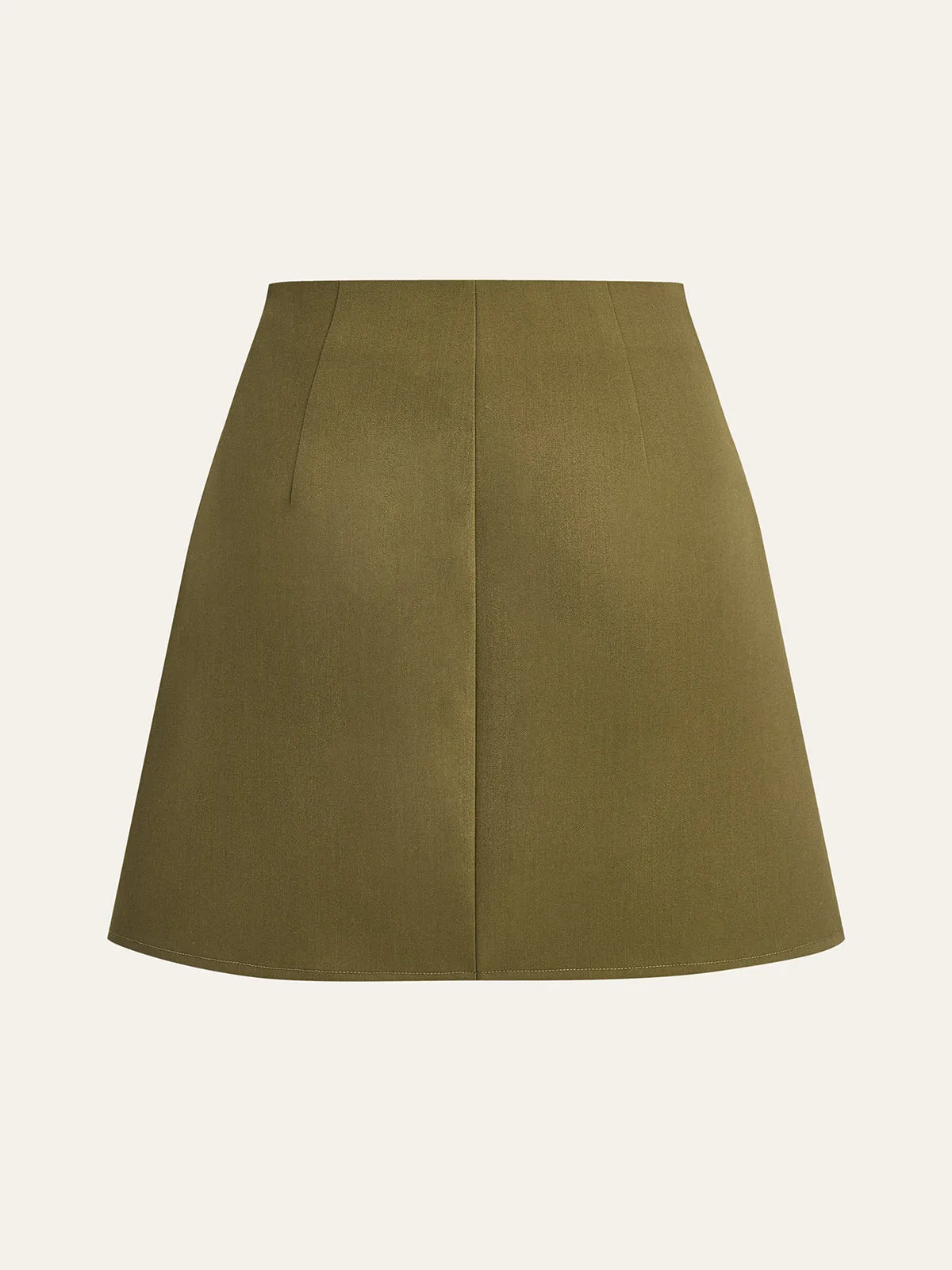 Pocketed Wrap Pleated Skirt sold by COMMENSE product image thumbnail 2