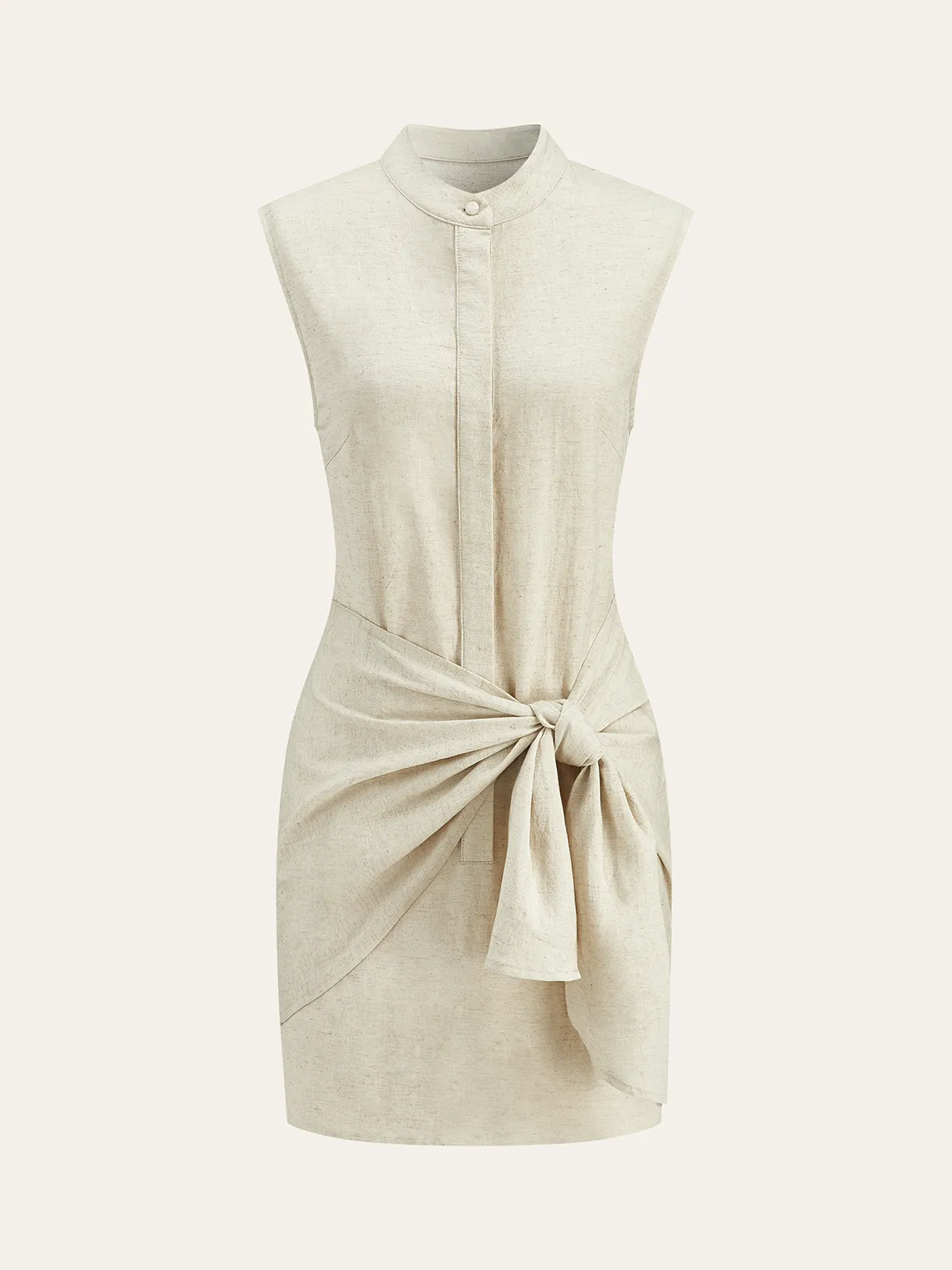 Linen Side-Knot Dress sold by COMMENSE