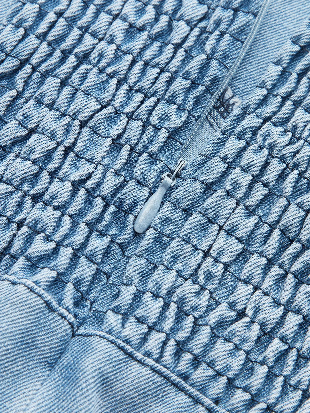 Denim Spaghetti Strap Midi Dress sold by COMMENSE product image thumbnail 4