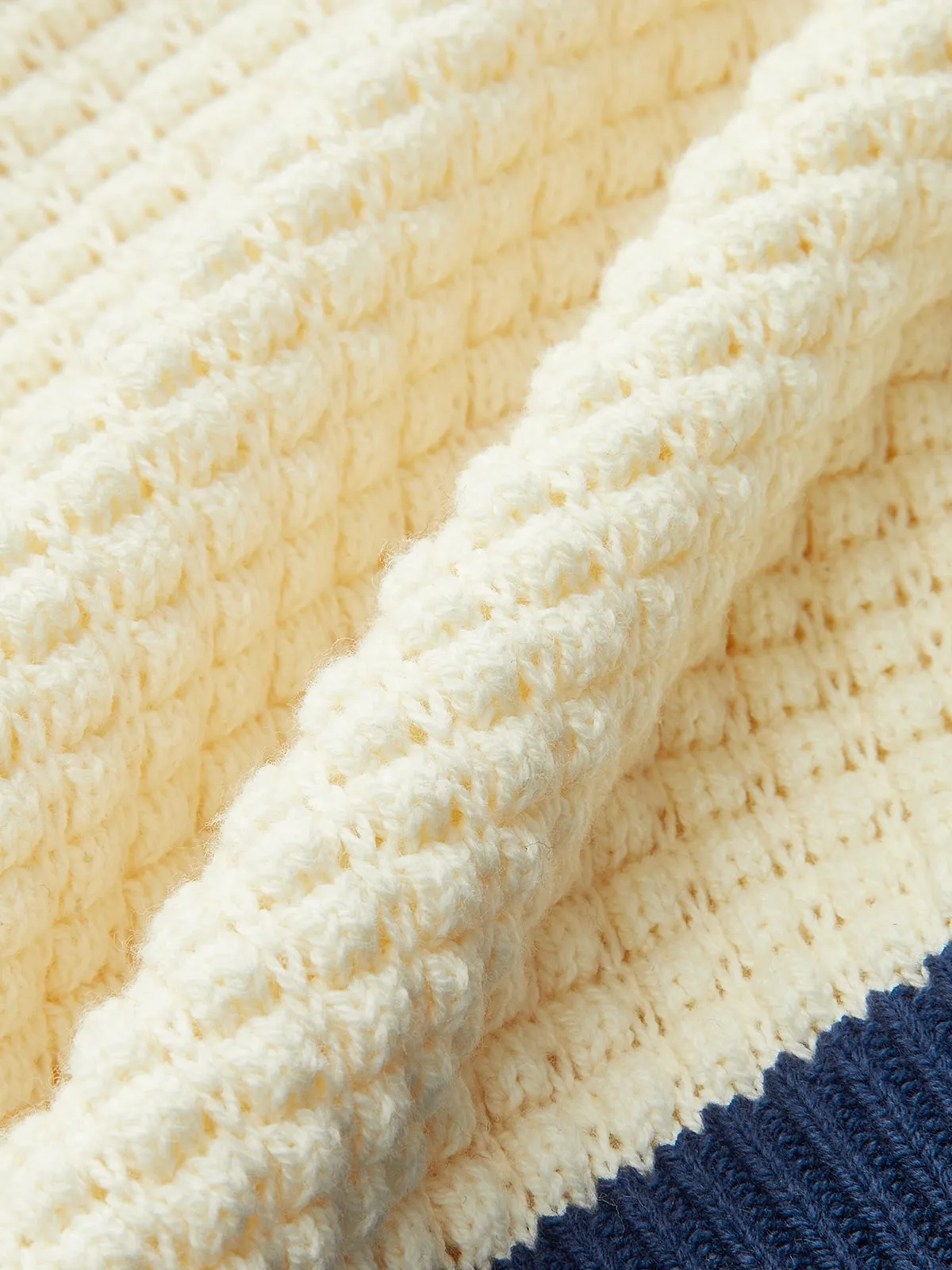 Crochet-Knit Polo Top sold by COMMENSE product image thumbnail 4