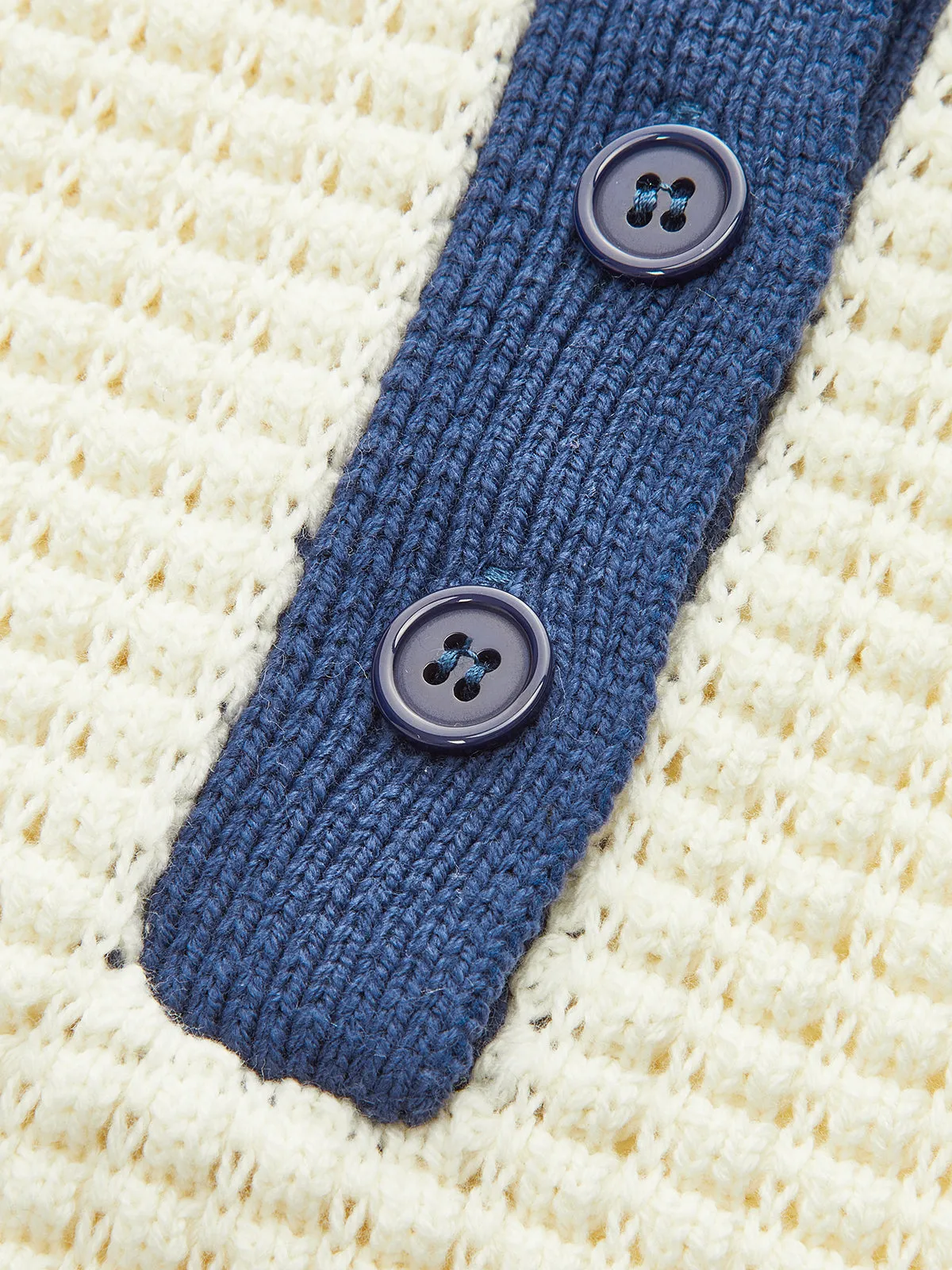 Crochet-Knit Polo Top sold by COMMENSE product image thumbnail 3