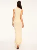Pleated Hem Maxi Skirt sold by COMMENSE