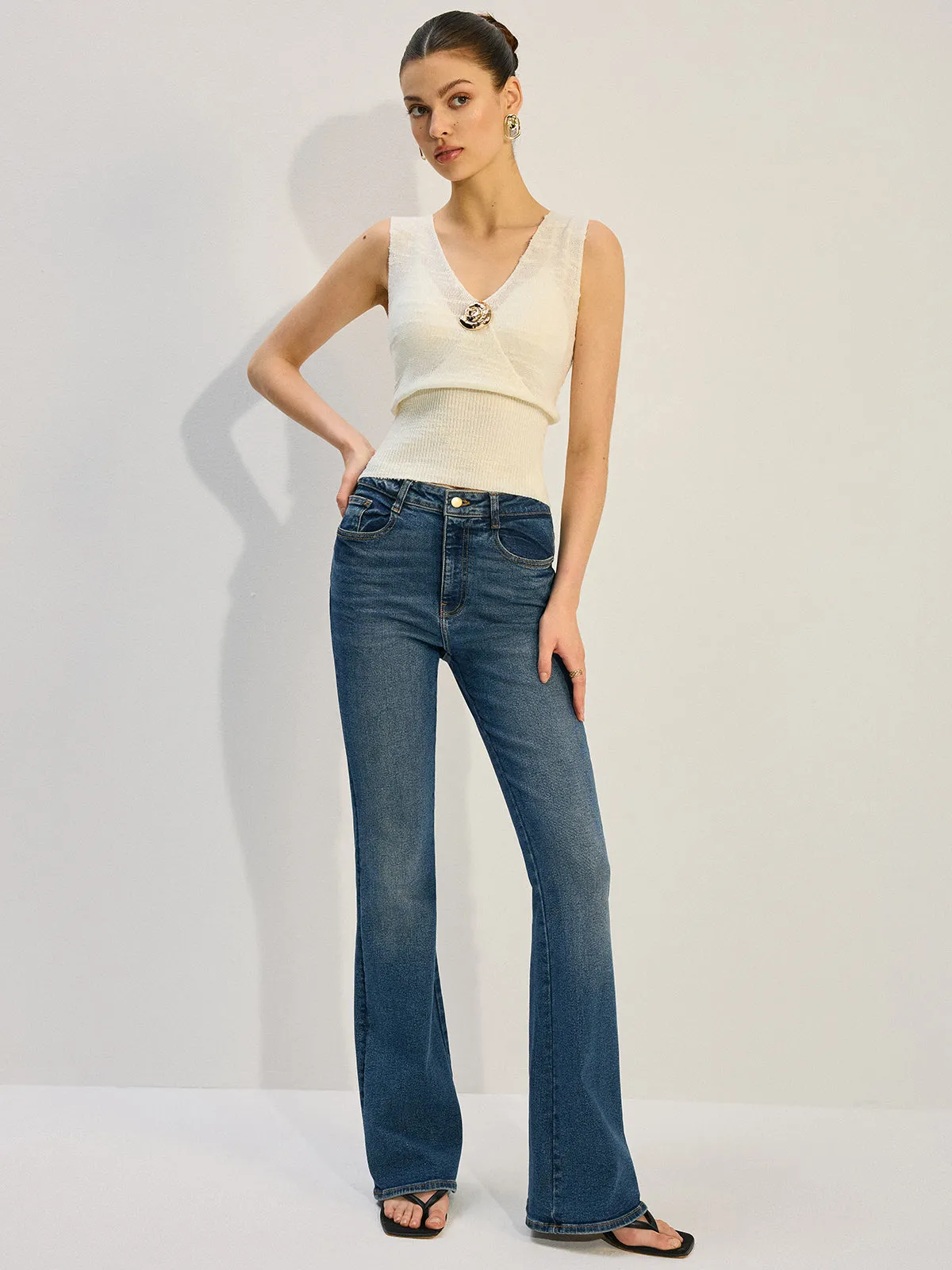 Metal Decor Knit Tank Top sold by COMMENSE product image thumbnail 4