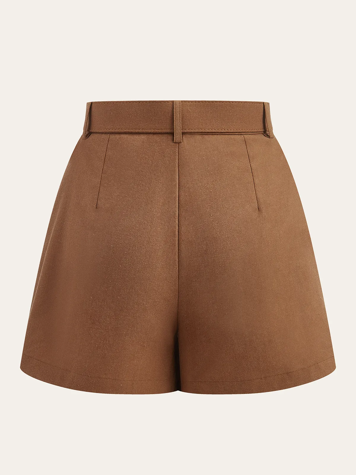 Belted Mid-Waisted Shorts sold by COMMENSE product image thumbnail 3