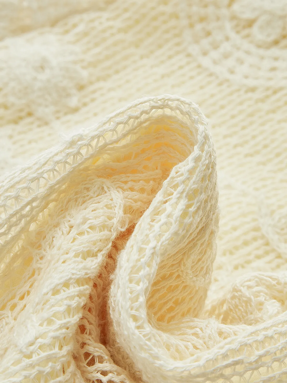 Crochet Belted Midi Dress sold by COMMENSE product image thumbnail 3