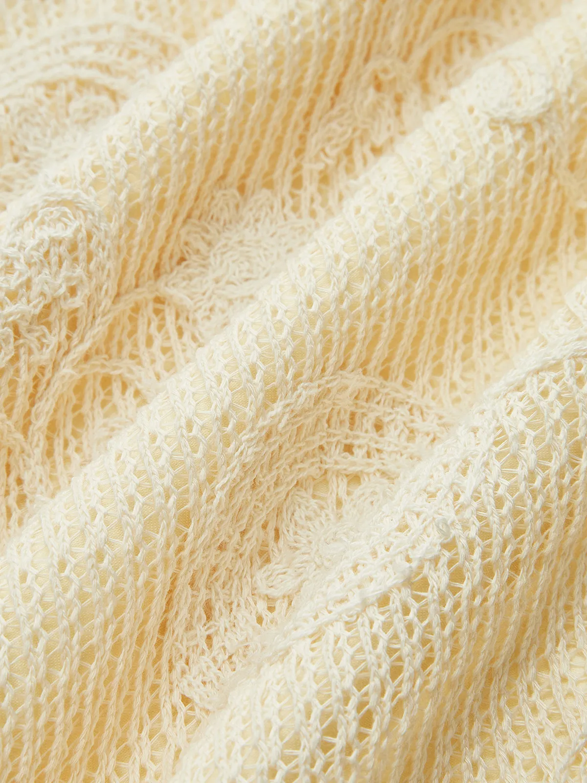 Crochet Belted Midi Dress sold by COMMENSE product image thumbnail 2