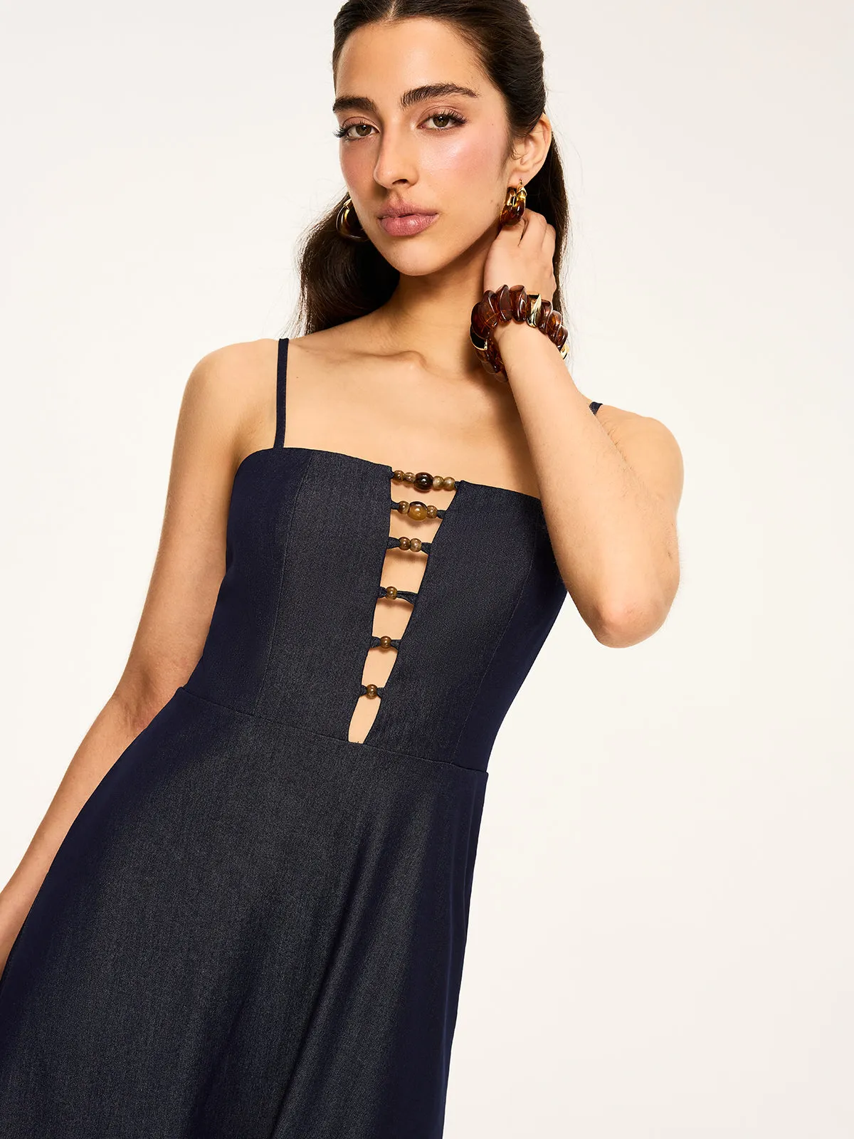 Cut-Out Maxi Dress sold by COMMENSE product image thumbnail 5