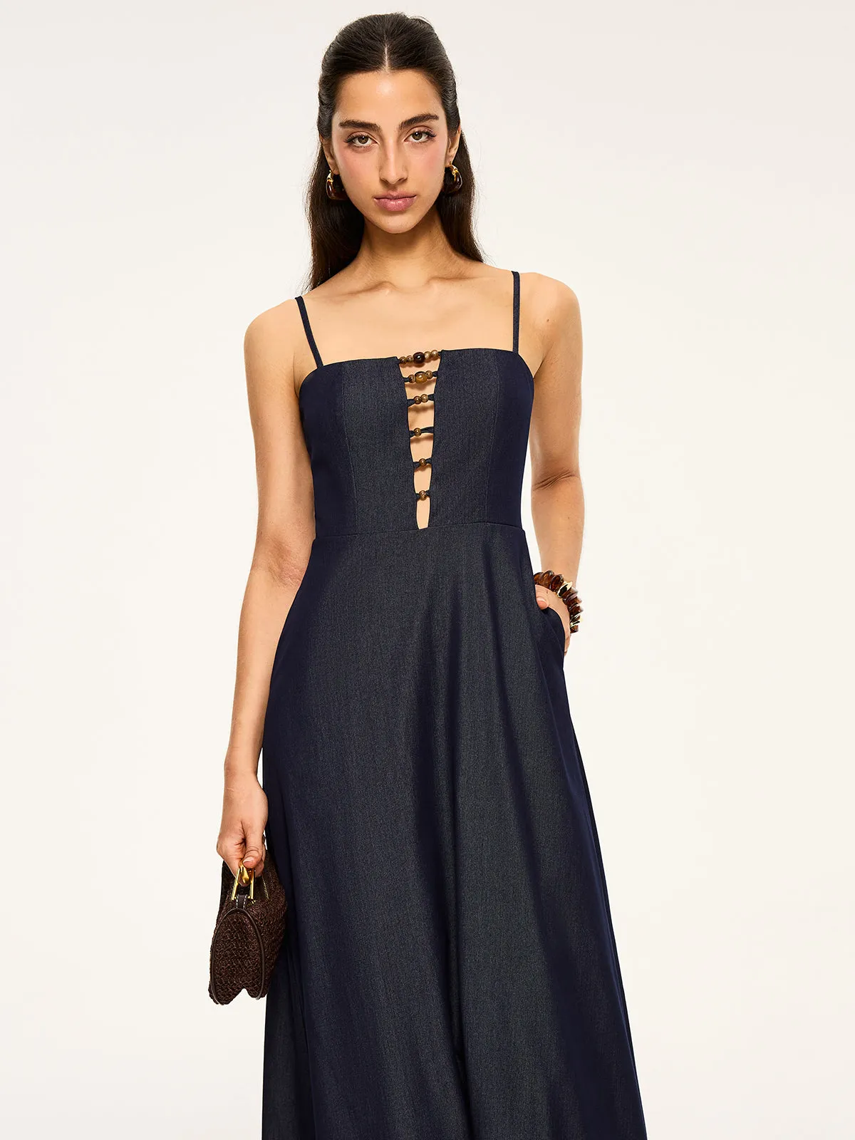 Cut-Out Maxi Dress sold by COMMENSE product image thumbnail 4