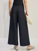Denim Wide-Leg Pants sold by COMMENSE
