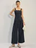 Denim Wide-Leg Pants sold by COMMENSE