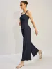 Denim Wide-Leg Pants sold by COMMENSE