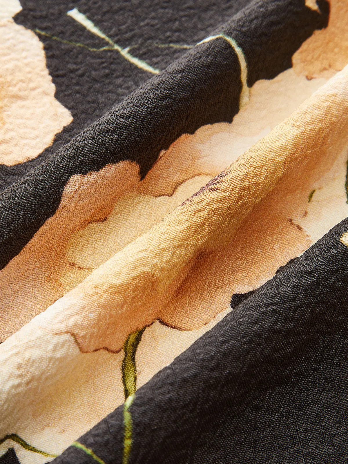 Floral Print Knotted Blouse sold by COMMENSE product image thumbnail 4