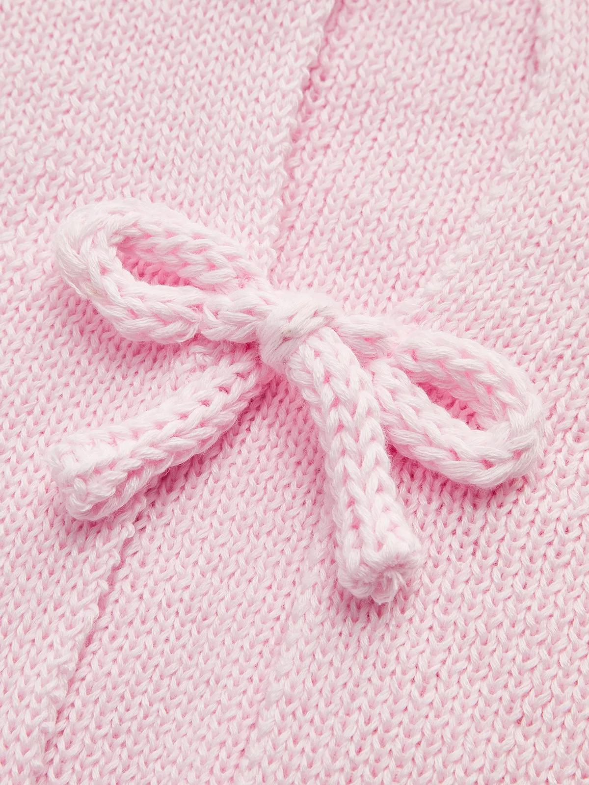 Short-Sleeved Knit Top with Bow Detail sold by COMMENSE product image thumbnail 3